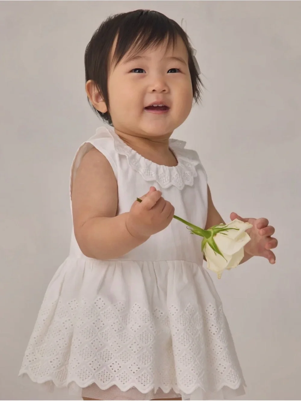 Rylee + Crew / Noralee Flower Girl Georgia Dress in White